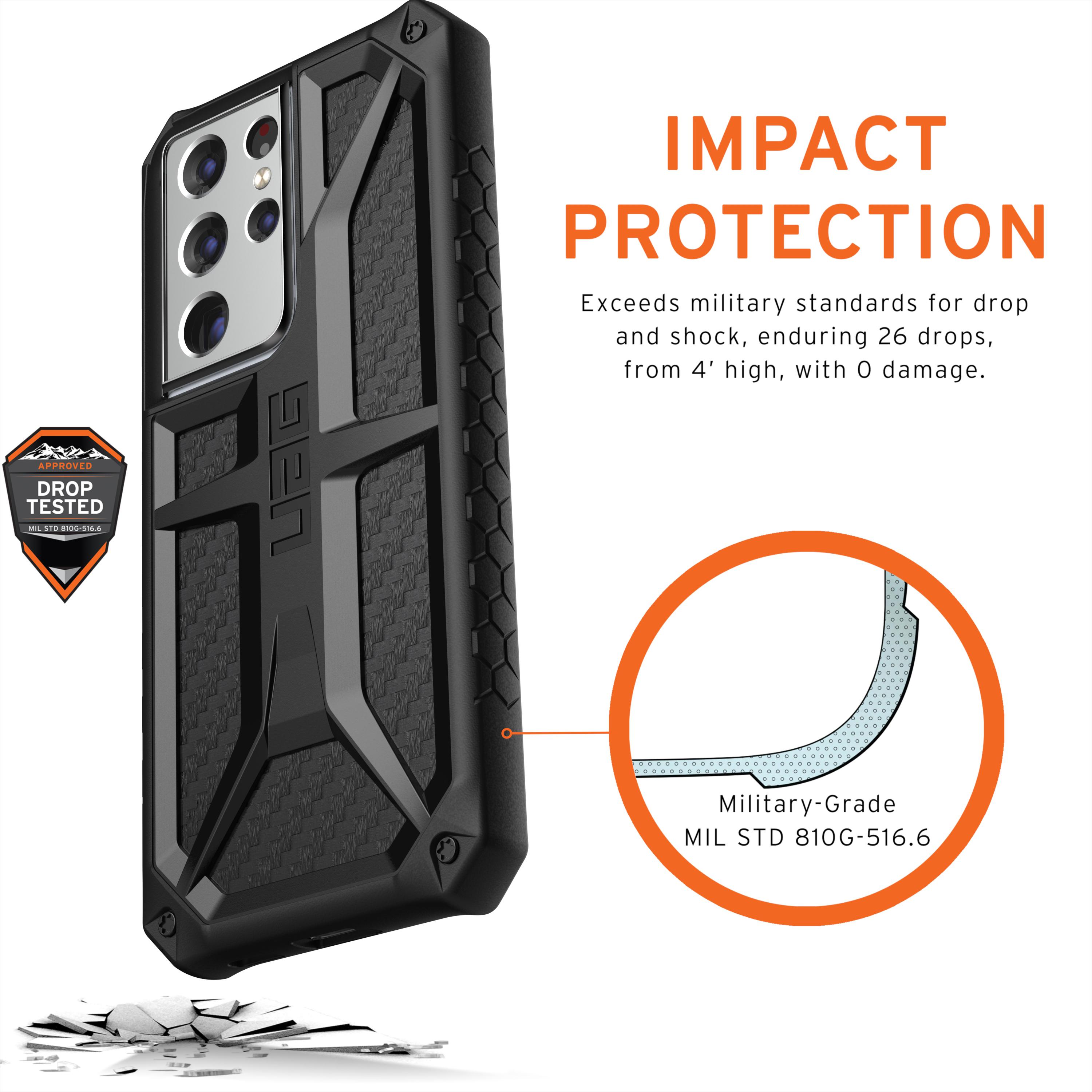 Monarch Series Case Galaxy S21 Ultra Carbon Fiber