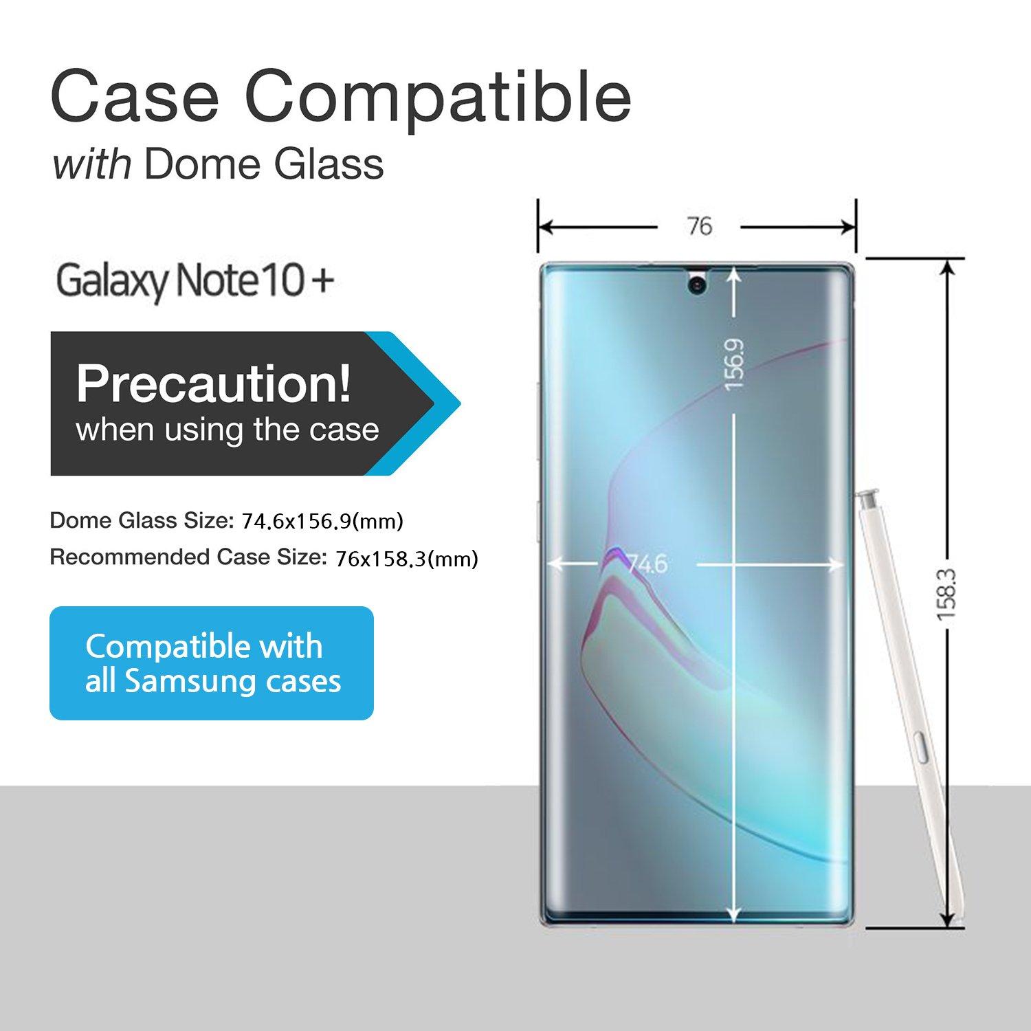 Dome Glass Screen Protector Galaxy Note 10 Plus