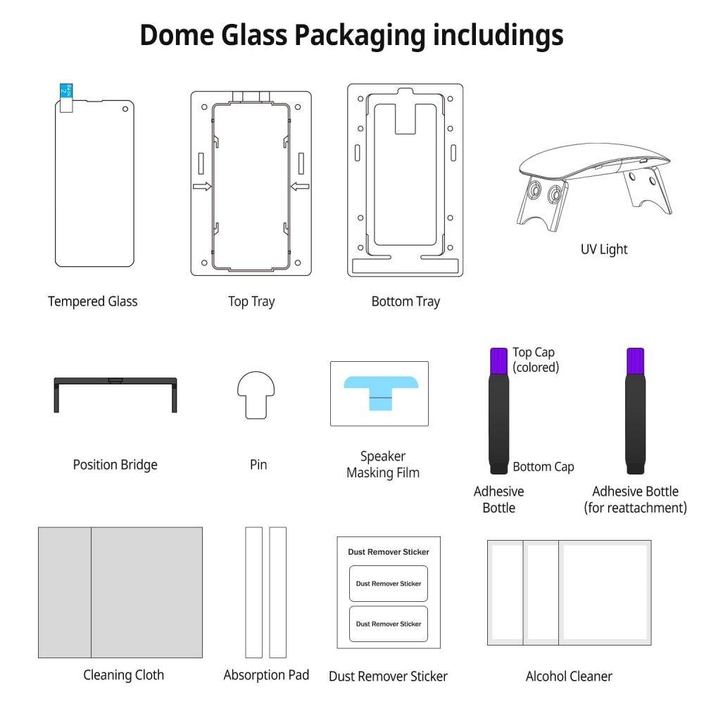 Dome Glass Screen Protector Galaxy S10 Plus