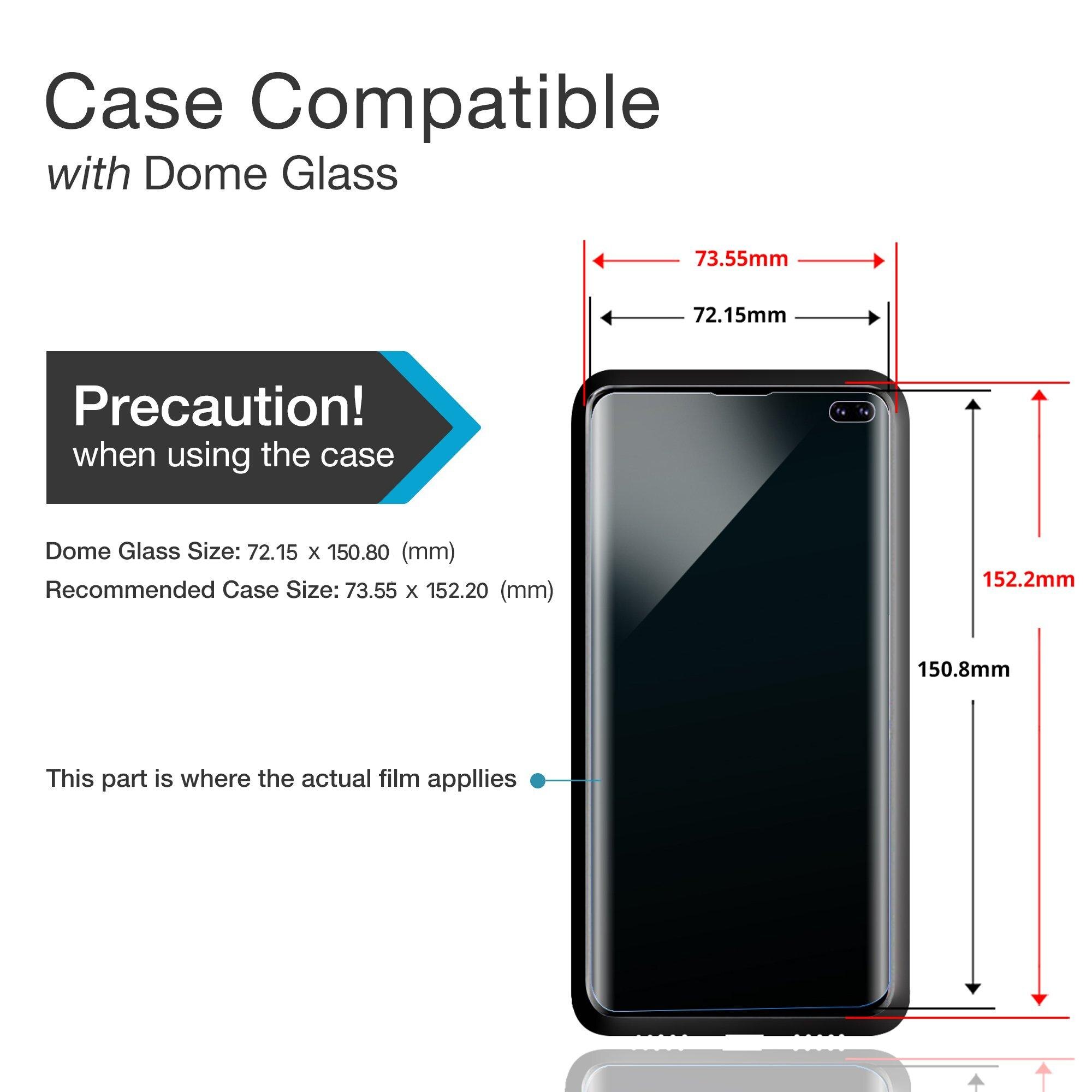 Dome Glass Screen Protector Galaxy S10 Plus