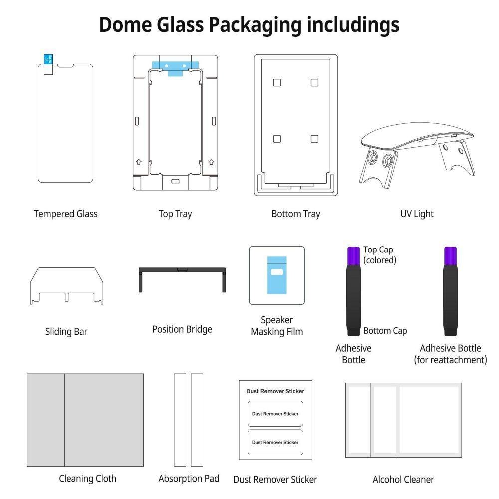 Dome Glass Screen Protector iPhone SE 2020/8/7