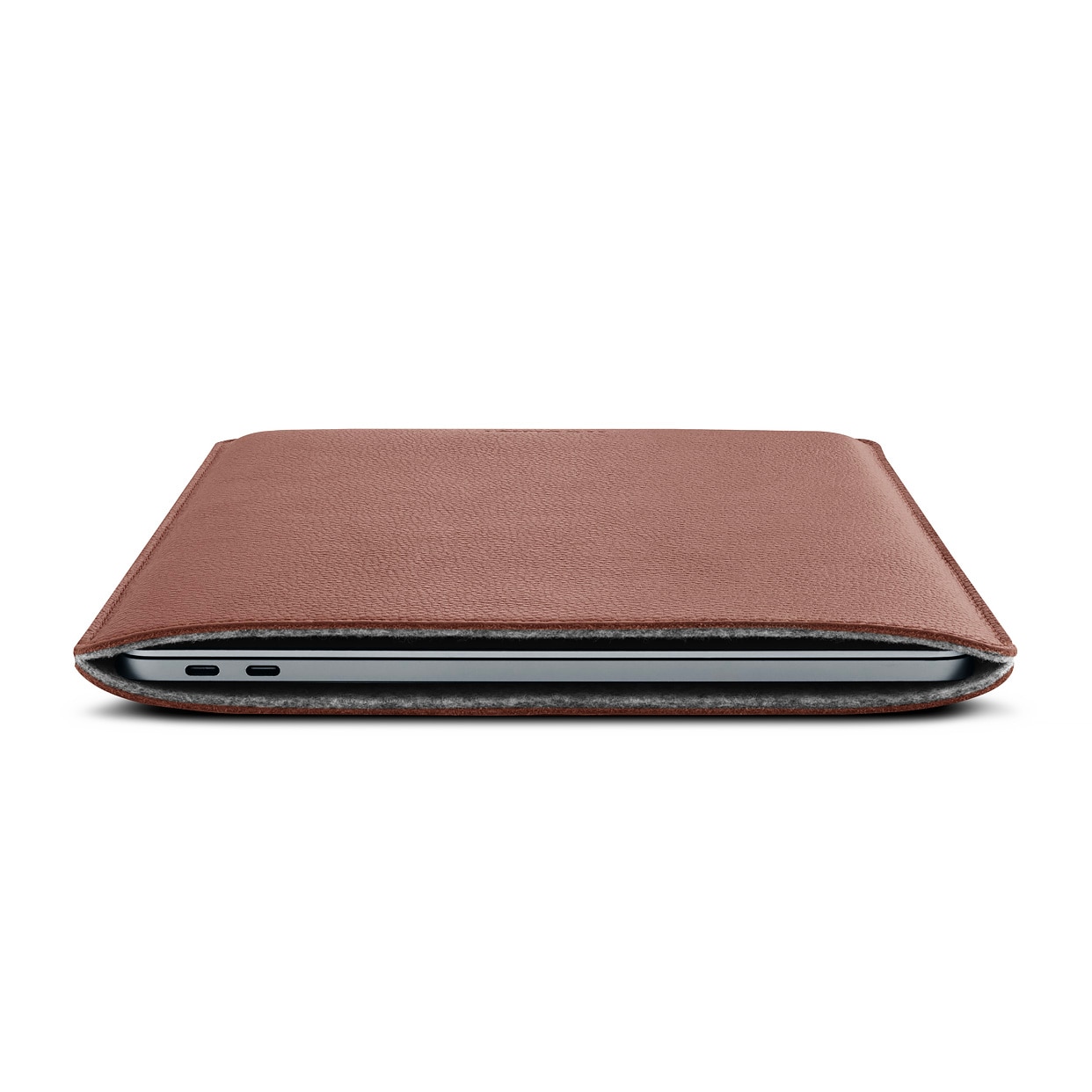 MacBook 13" Leather Sleeve Cognac