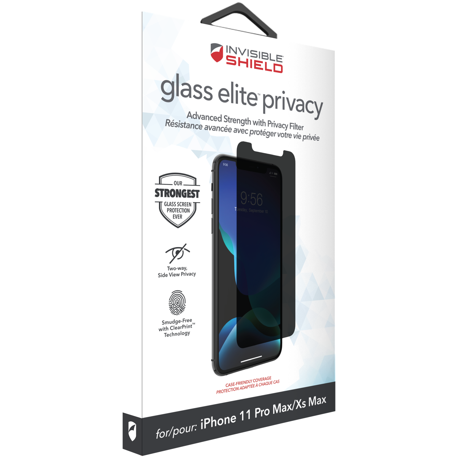 InvisibleShield Glass Elite Privacy iPhone XS Max/11 Pro Max