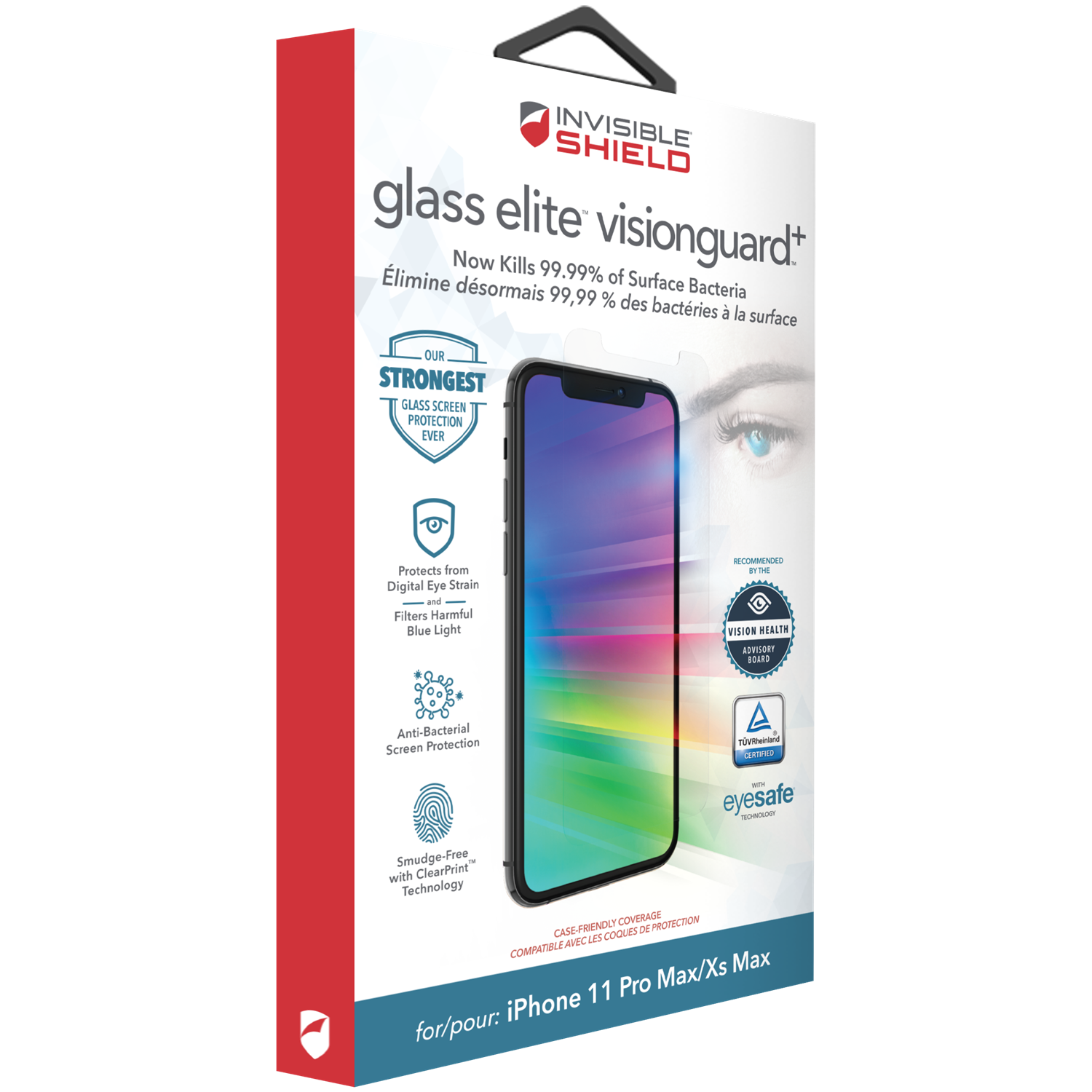 InvisibleShield Glass Elite Visionguard+ iPhone XS Max/11 Pro Max
