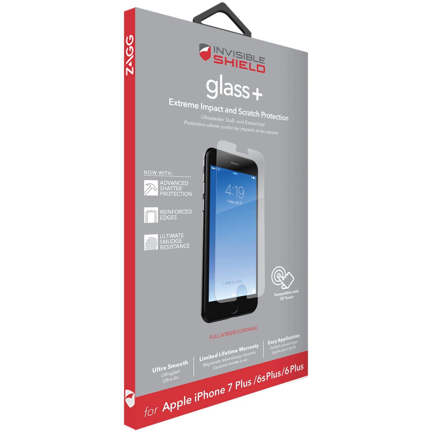 InvisibleShield Glass Plus for iPhone 6/6S/7/8 Plus
