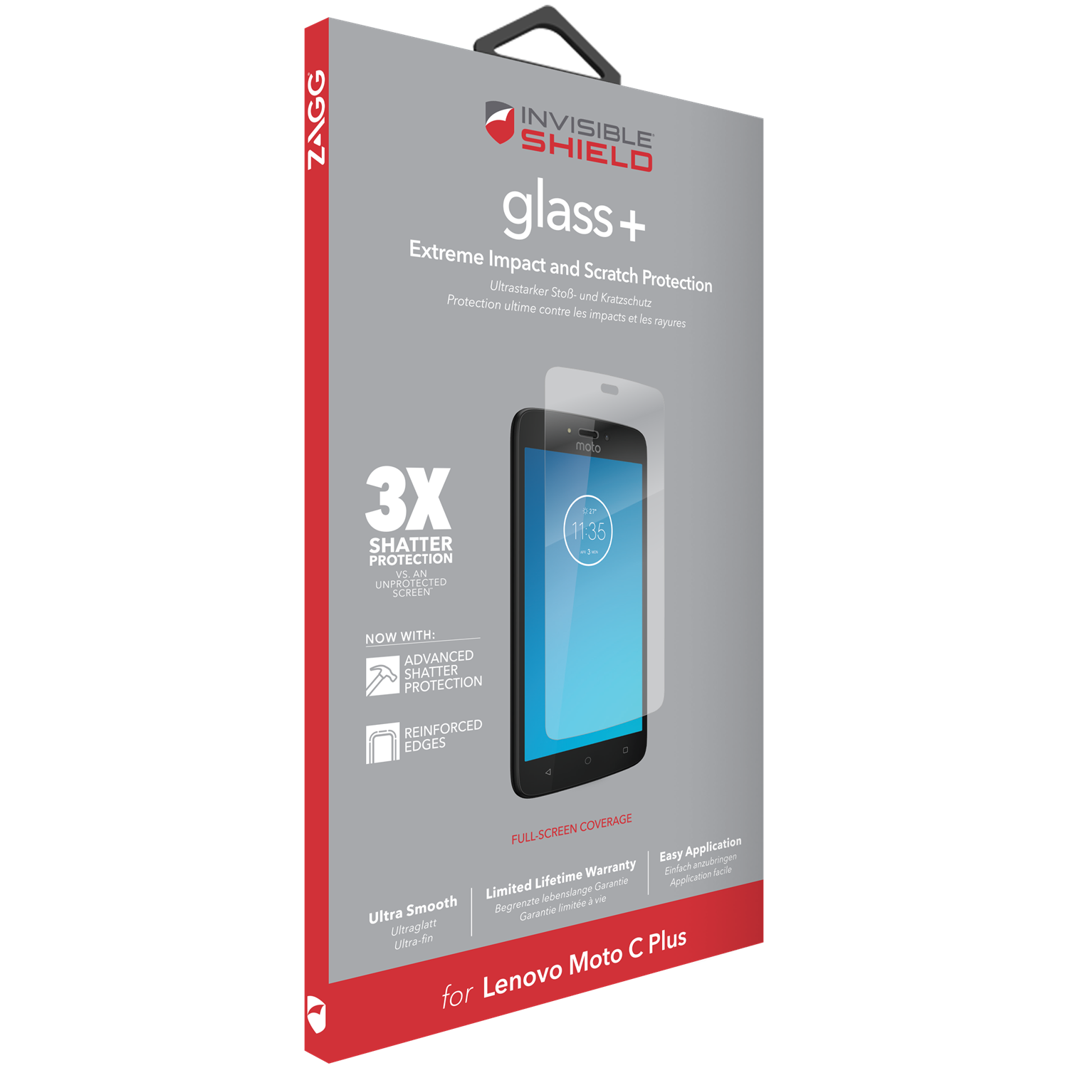 InvisibleShield Glass Plus for Moto C Plus